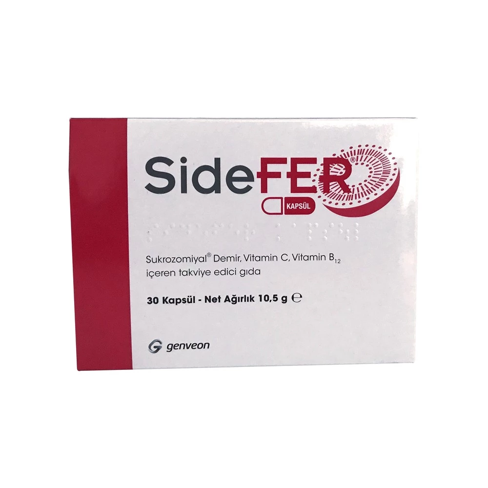 SideFER C ve B12 Vitamin 30 Kapsül