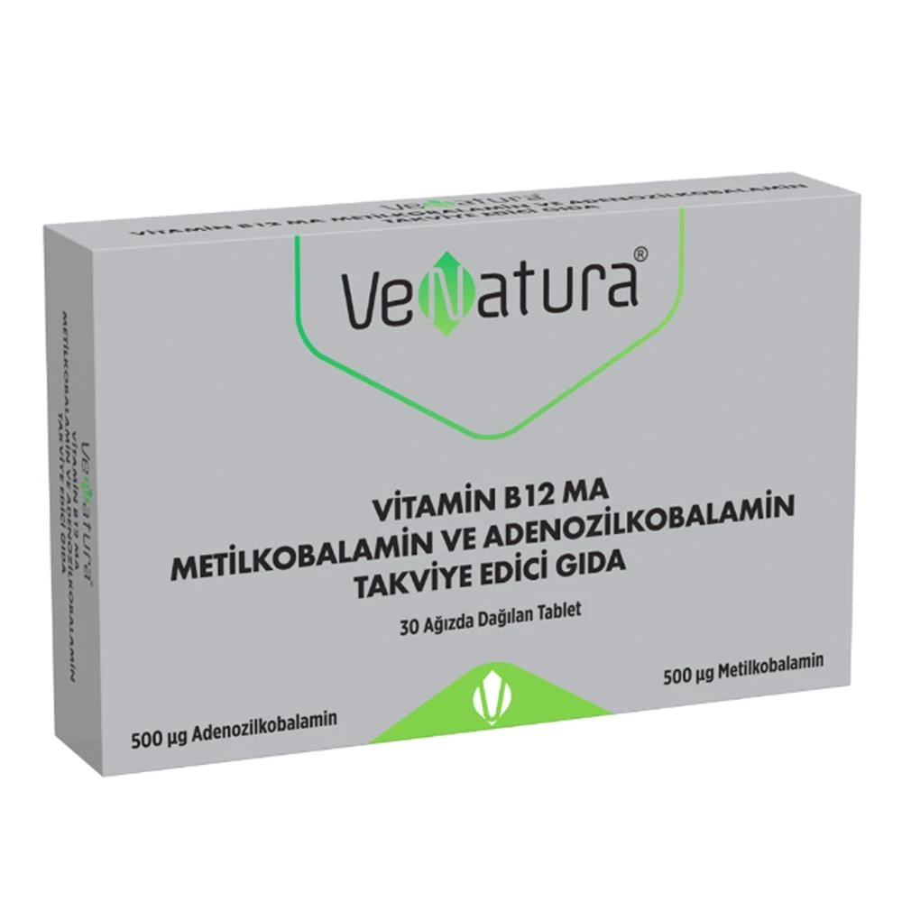 VeNatura Vitamin B12 MA Takviye Edici Gıda 30 Tablet 