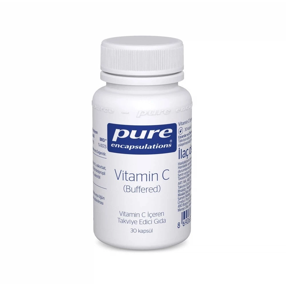 Pure Vitamin C Buffered 670 mg 30 Kapsül