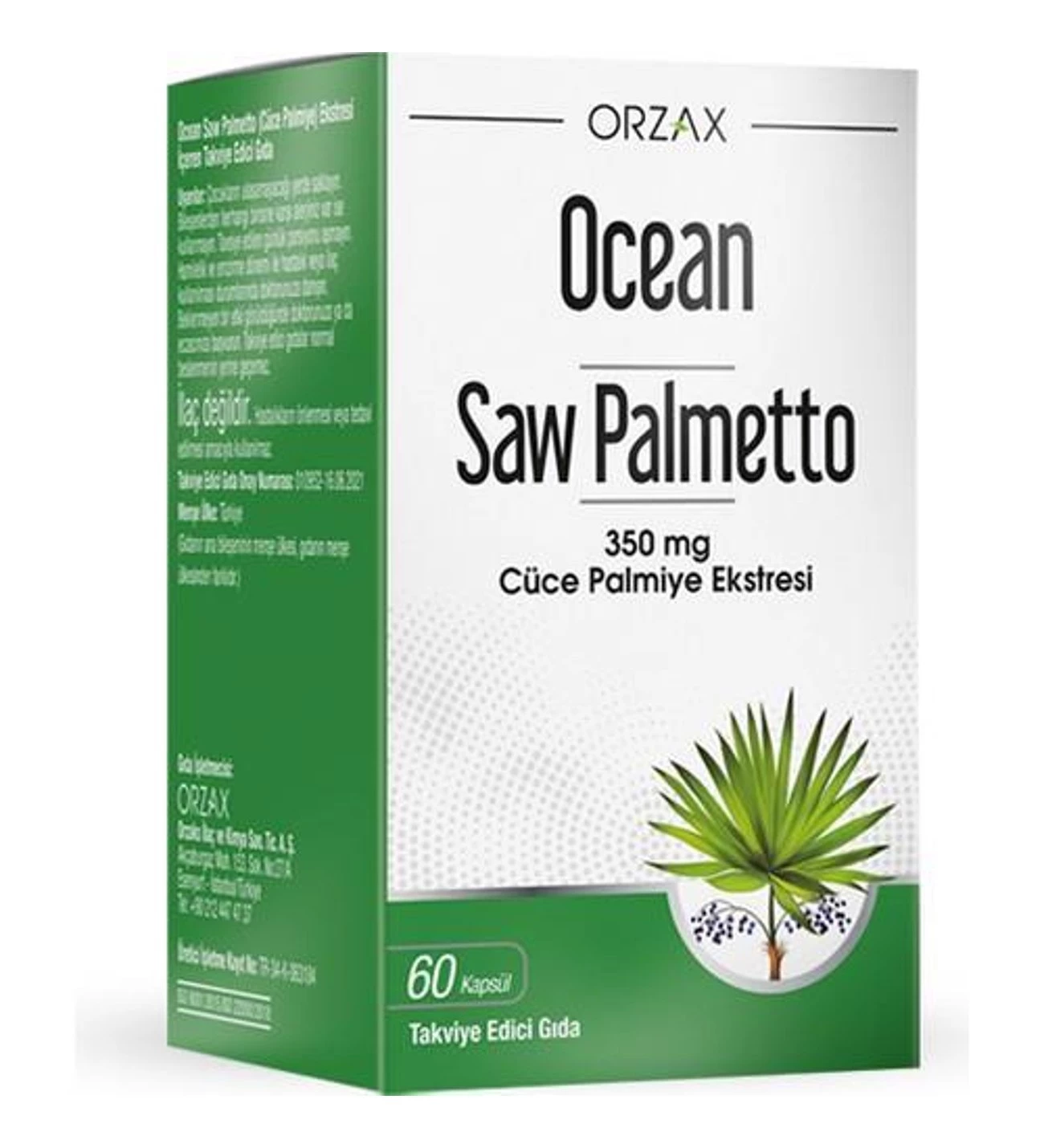 Orzax Ocean Saw Palmetto 60 Kapsül