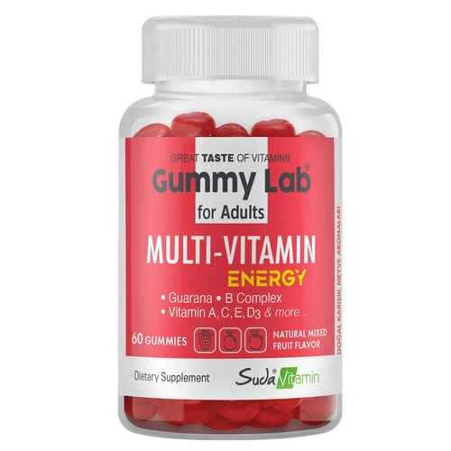 Suda Vitamin Gummy Lab Multivitamin Energy 60 