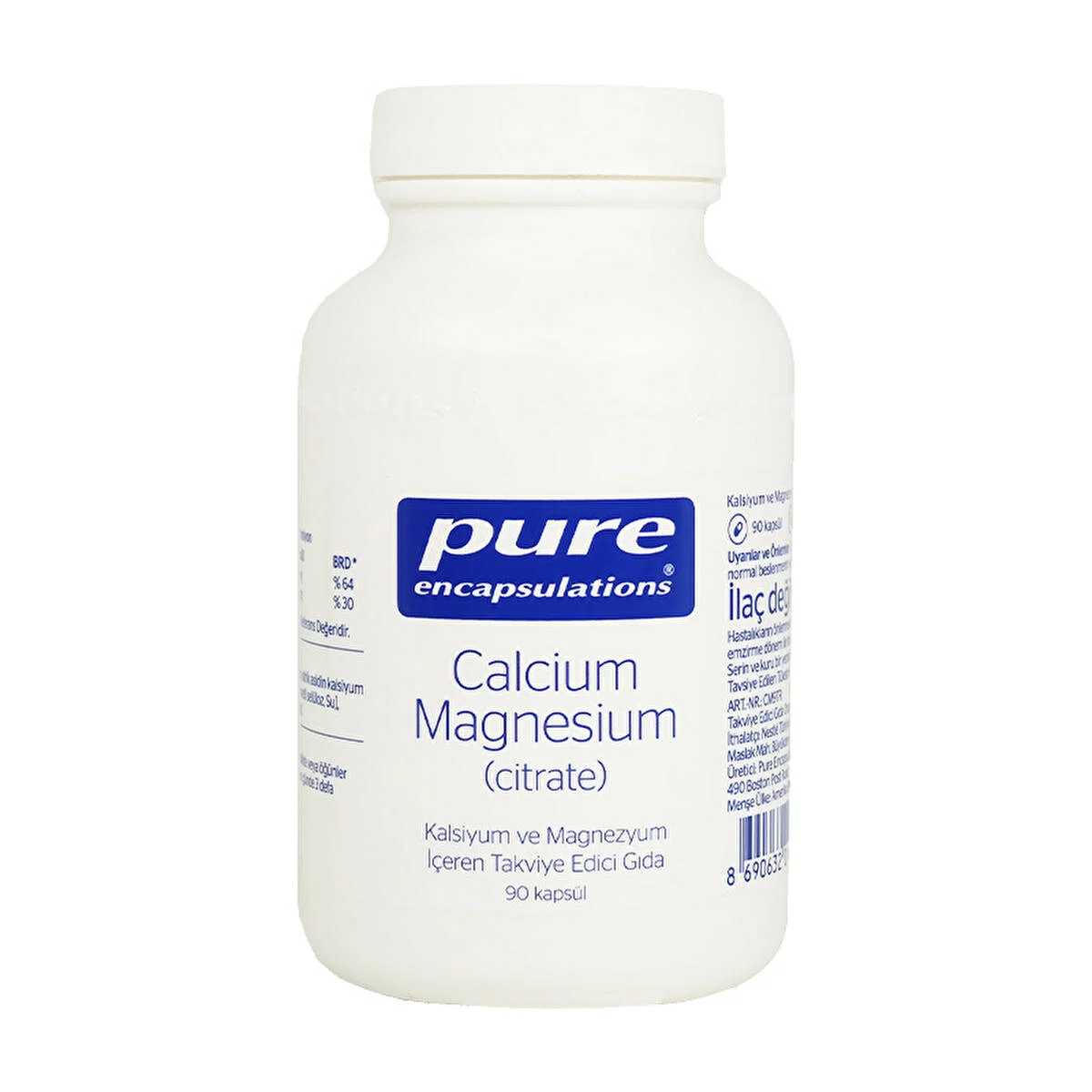 Pure Encapsulations Calcium Magnesium  90 Kapsül 