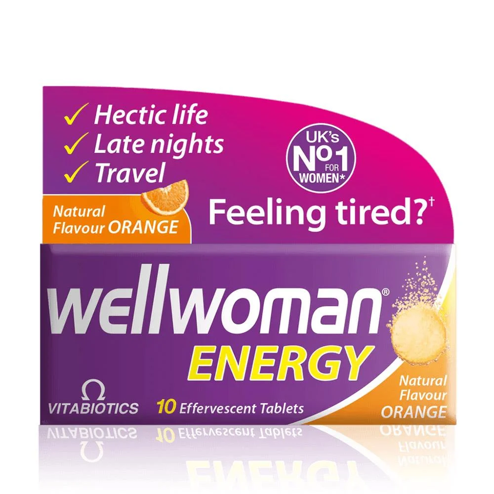 Vitabiotics Wellwoman Energy 10 Efervesan Tablet - Portakal Aromalı