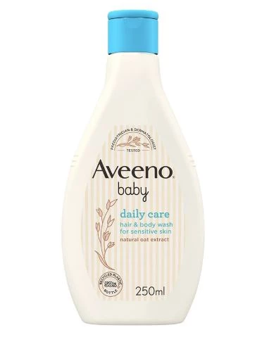 Aveeno Baby Günlük Bakım Saç ve Vücut Şampuanı Hassas Ciltler için 250ml