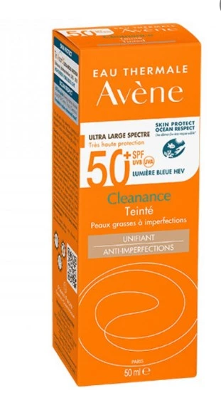 Avene Cleanance Spf50+ Yağlı Ciltler için Renkli Güneş Koruyucu 50 ml