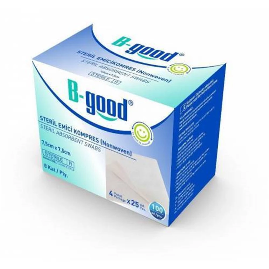 B-good Emici Gaz Kompres 7,5cm*7,5cm 100 lu