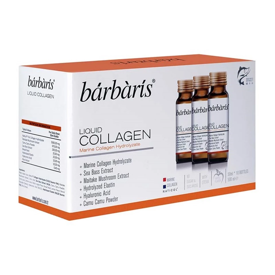 Barbaris Liquid Collagen Takviye Edici Gıda 50 ml 10 adet