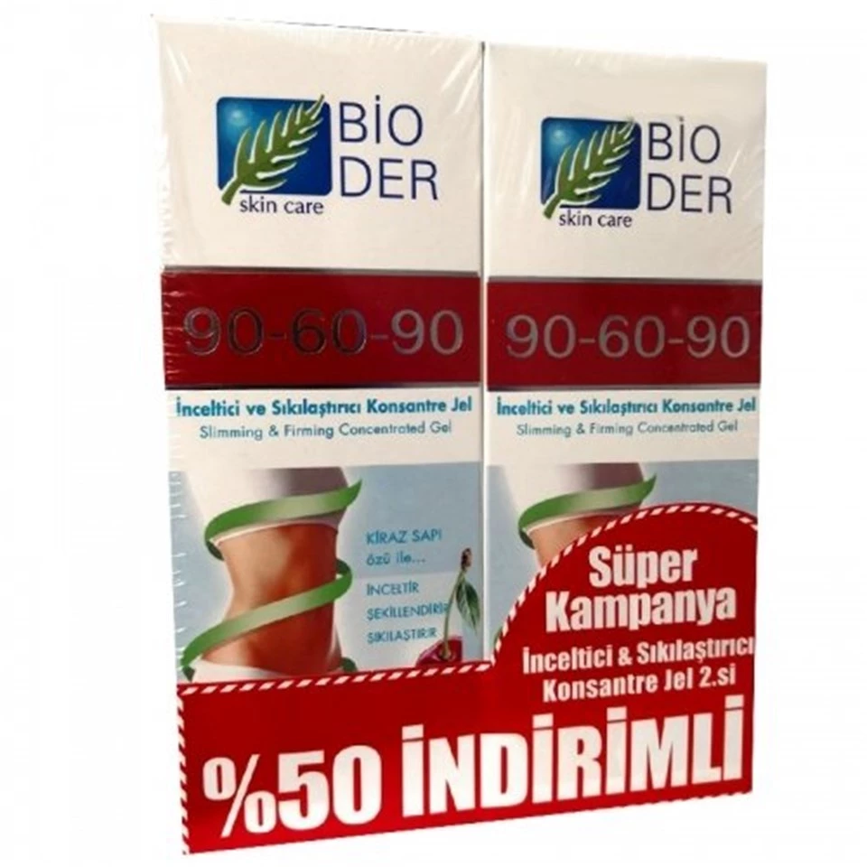 Bioder 90-60-90 İnceltici Serum - 2'li İnceltici Gel Set