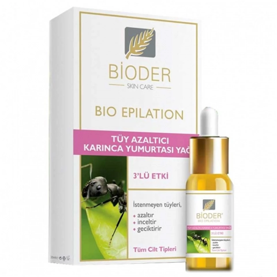 Bioder Bio Epilation Tüy Azaltıcı Karınca Yumurtası Yağı 30 ml