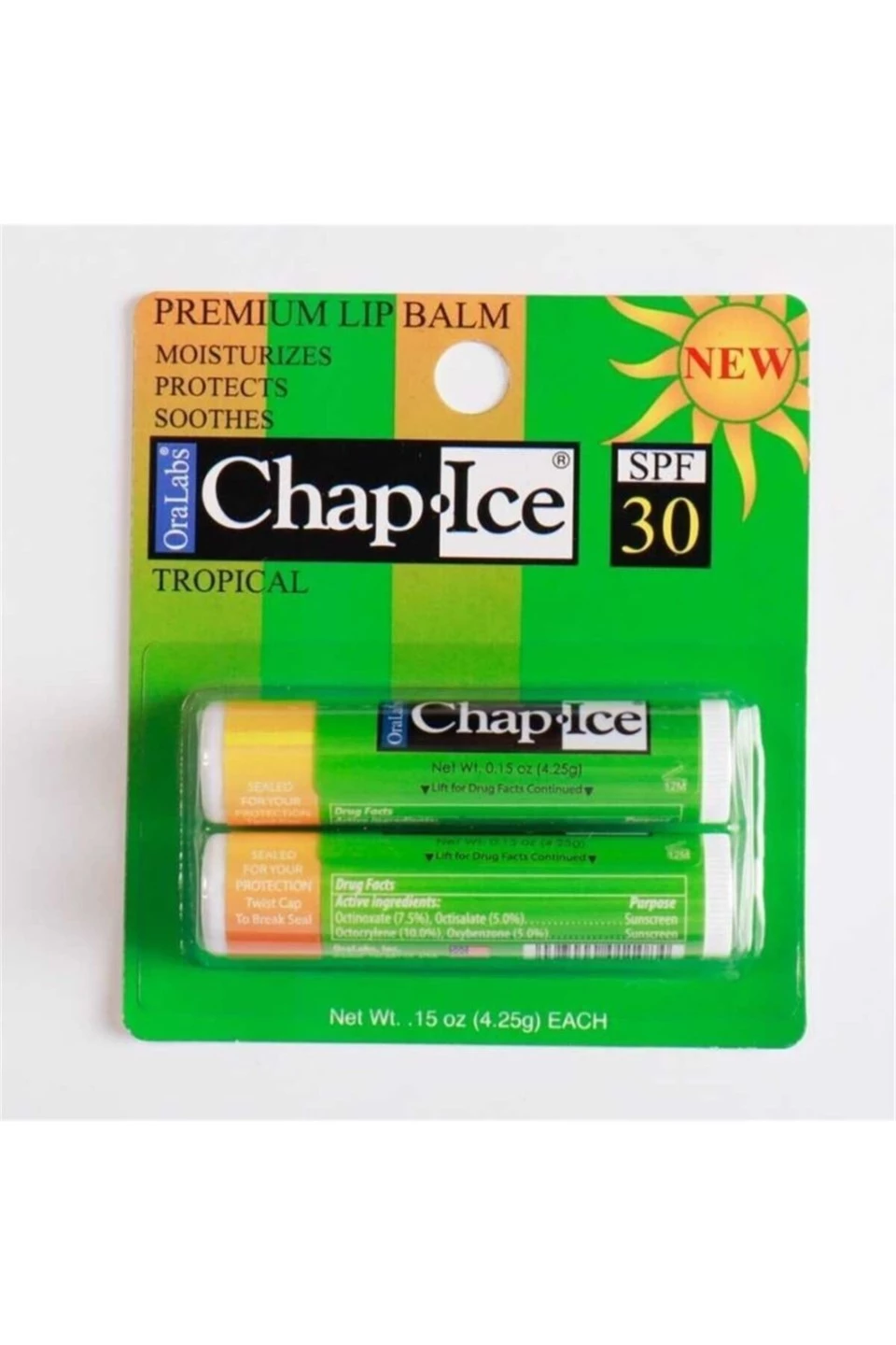 Chap Ice Lip Balm Premıum Tropical Spf 30