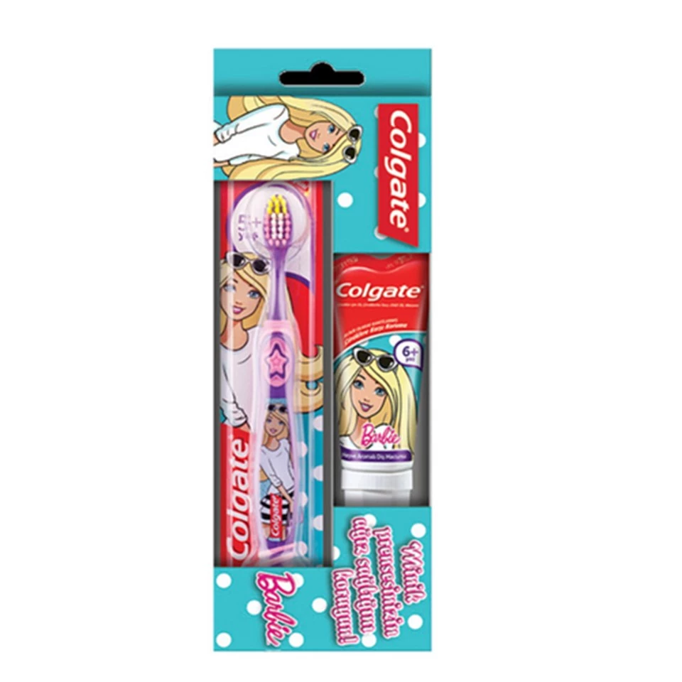 Colgate Barbie Çocuk Diş Macunu Ve Diş Fırçası 6 Yaş+