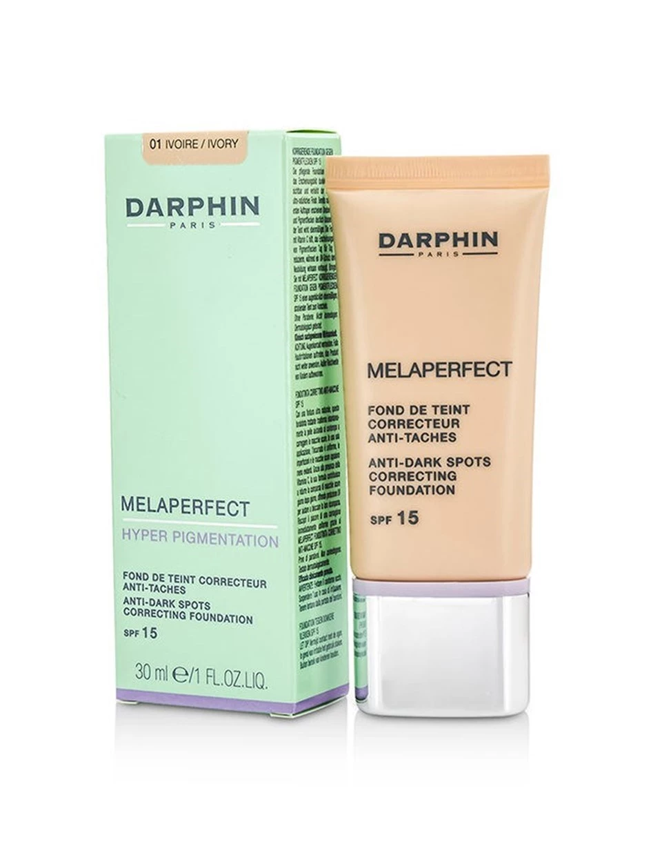 Darphin Melaperfect Foundation Ivory No:01 Lekelenme Karşıtı Bakım SPF 15 30 ml