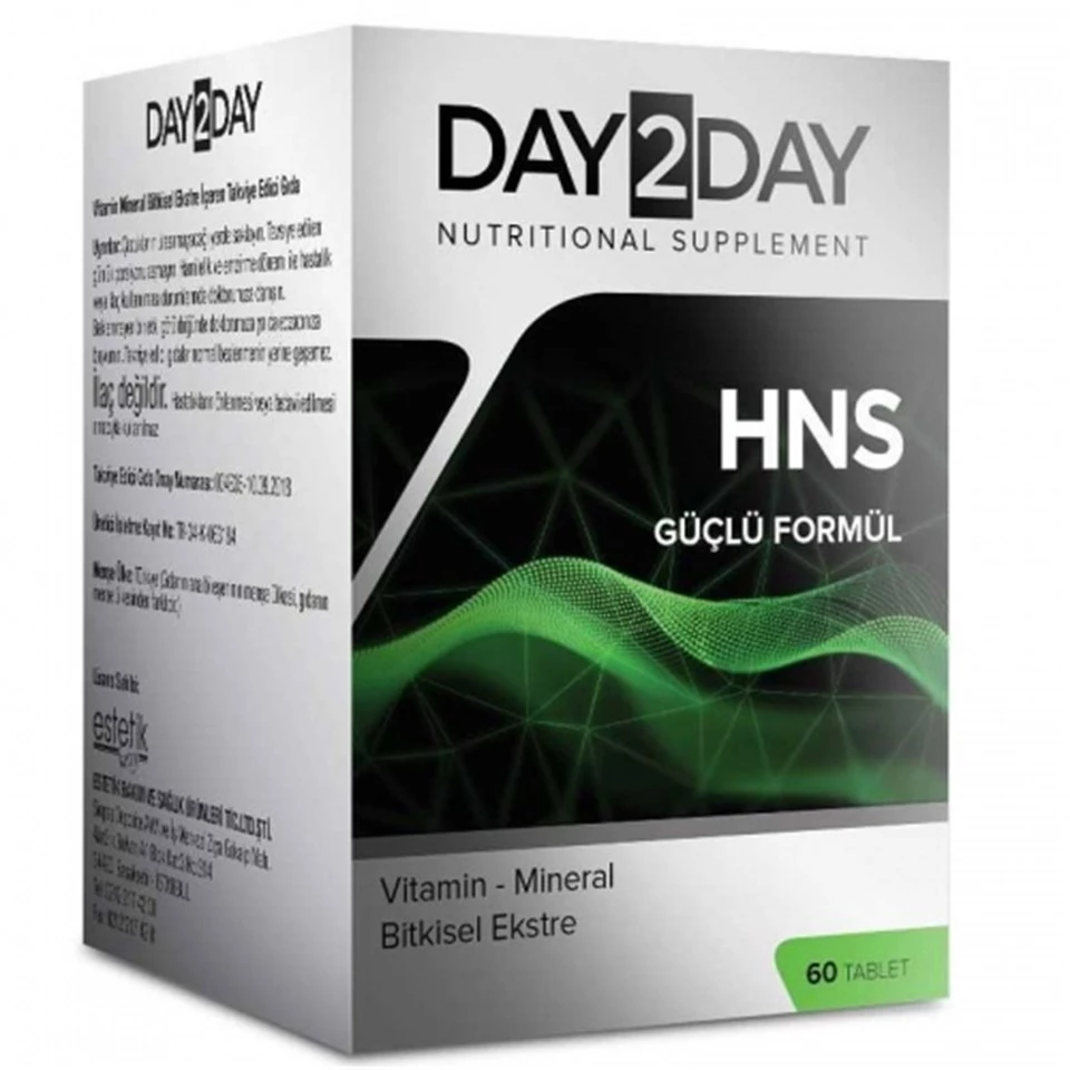 Day2Day HNS Bitkisel 60 Tablet Takviye Edici Gıda