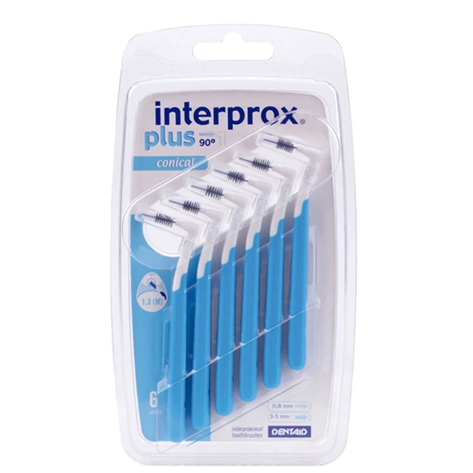 Dentaid INTERPROX Plus 2G Conical Blister 6'lı - Mavi
