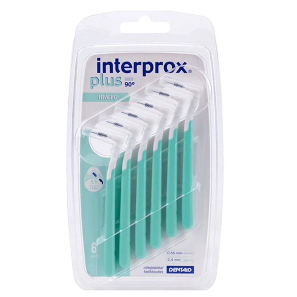 Dentaid INTERPROX Plus 2G Micro Blister 6'lı - Yeşil - Arayüz Fırçası