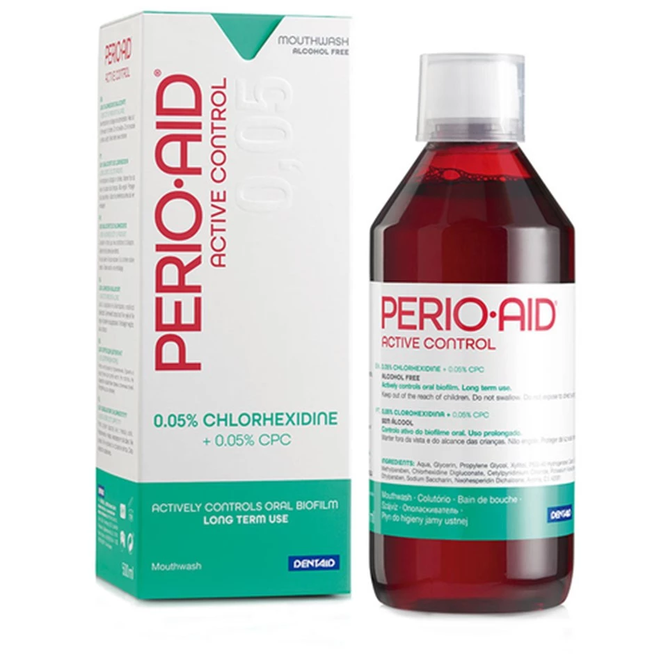 Dentaid Perio·Aid Active Control Ağız Çalkalama Suyu 500 ml -N32190
