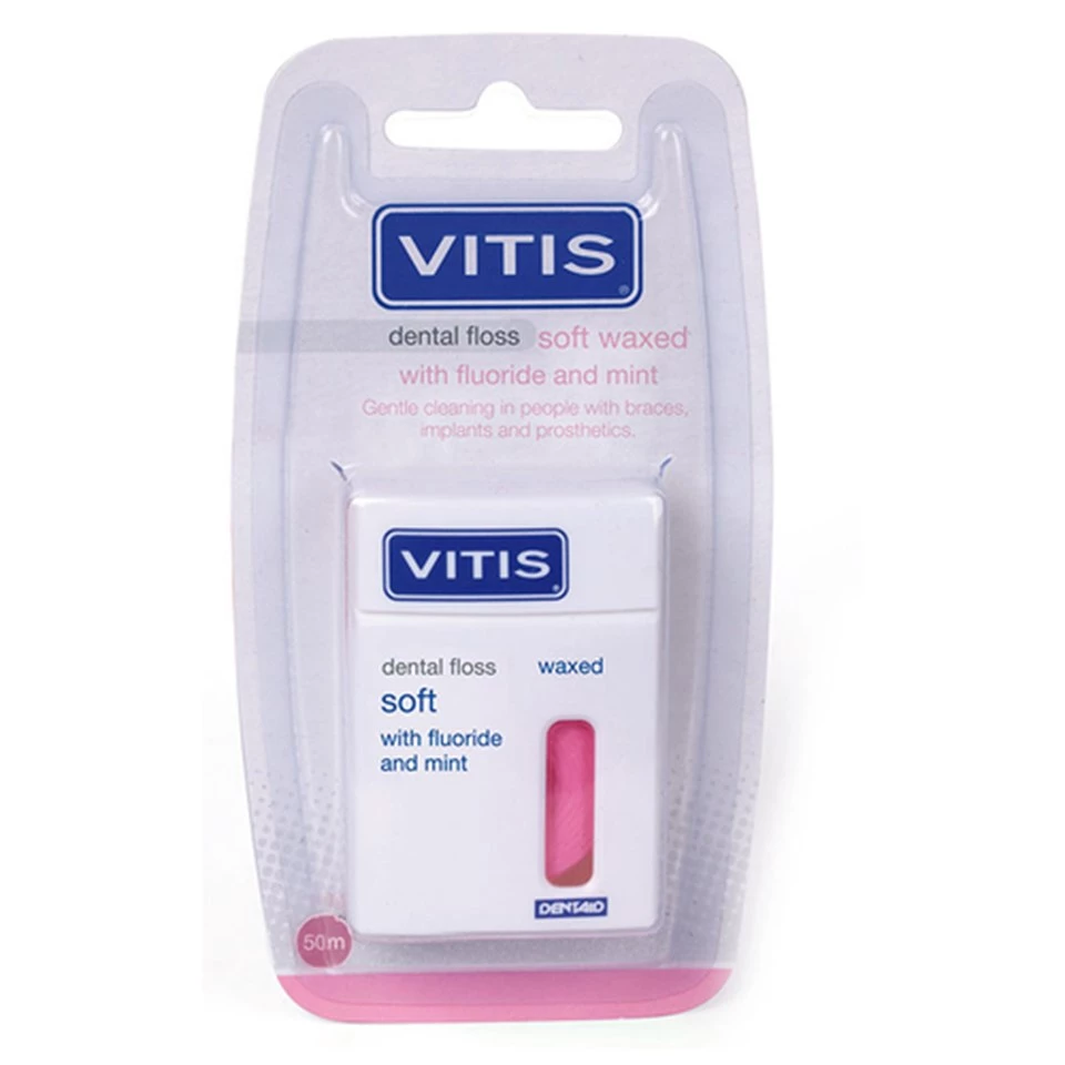 Dentaid VITIS Soft Diş İpi 50m - Yumuşak Mumlu ve Nane