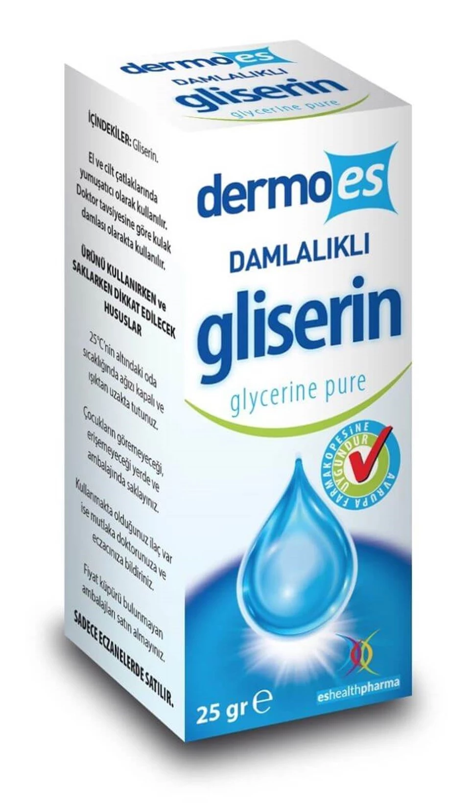 Dermoes Gliserin - Glycerine Pure 25gr Damlalıklı