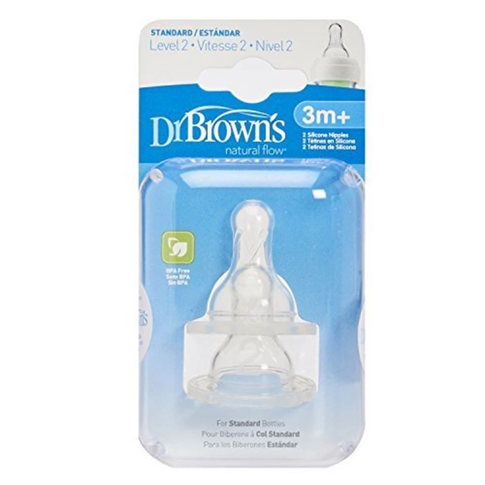 Dr.Brown's Biberon Emziği 2'li 3 Ay