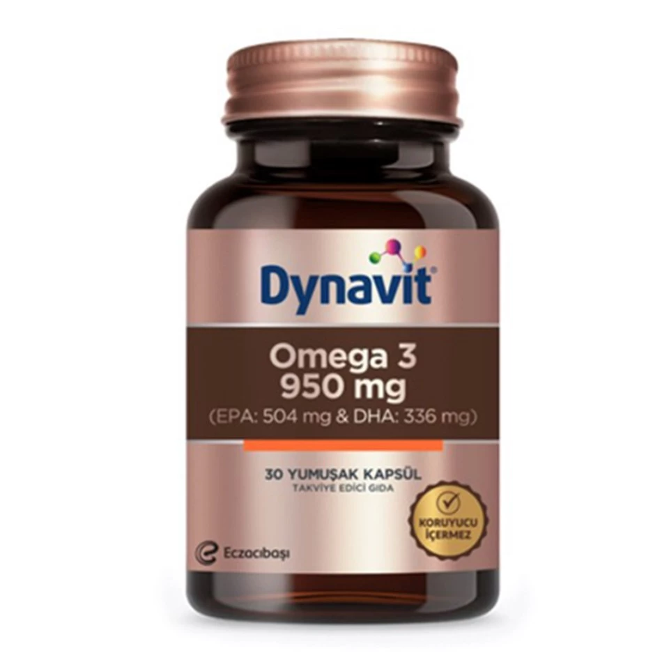 Dynavit Omega 3 950 mg Takviye Edici Gıda 30 Yumuşak Kapsül