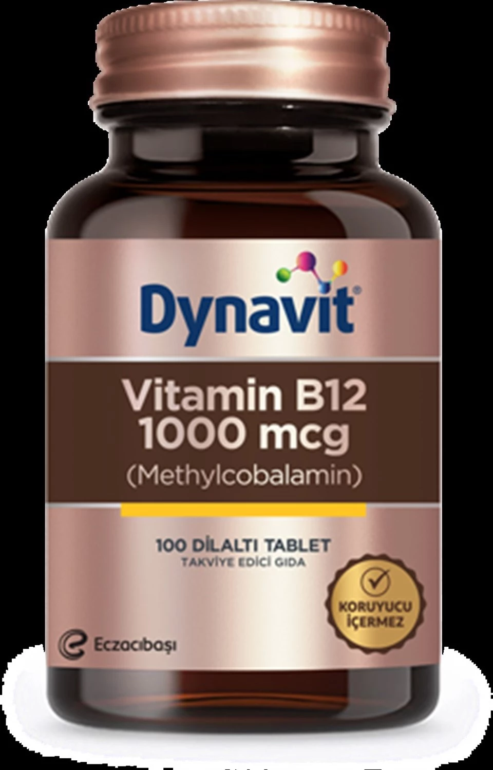 Dynavit Vitamin B12 1000mcg 100 DilAltı Tableti