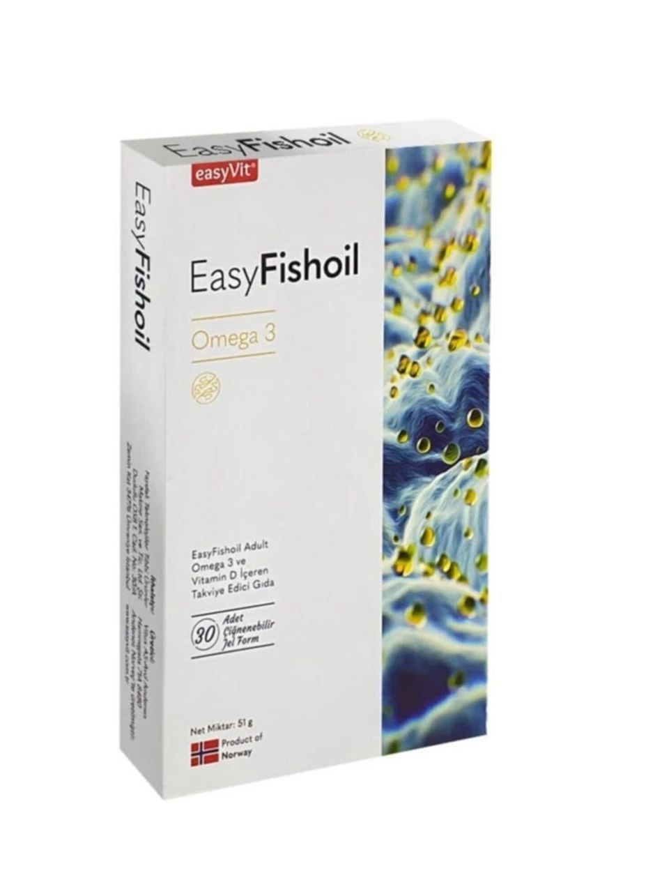 Easy Fishoil Omega 3 Çiğnebilir Jel Form 30 Adet