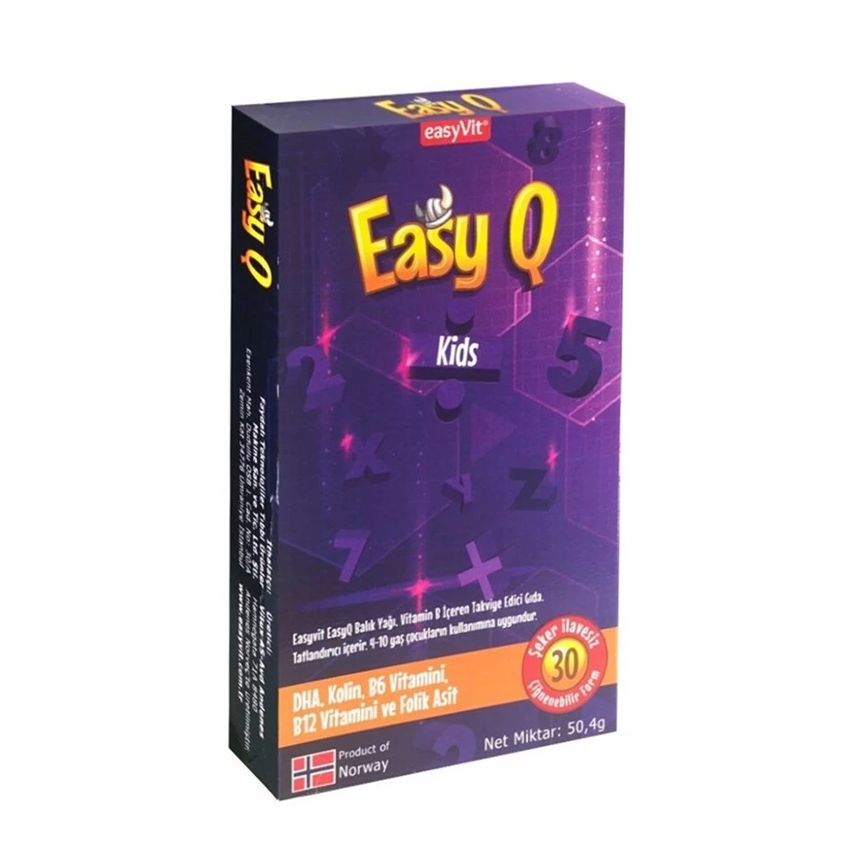 Easy-Q Çiğnenebilir Form 30 adet