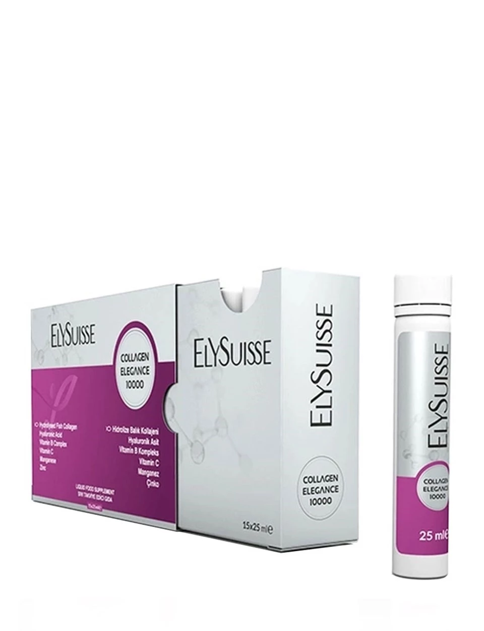 Elysuisse Collagen Elegance 10000 Sıvı Takviye Edici 15 Adet