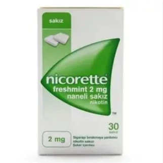 Nicorette Freshmint 2 mg Naneli Nikotin Sakızı 30 Adet