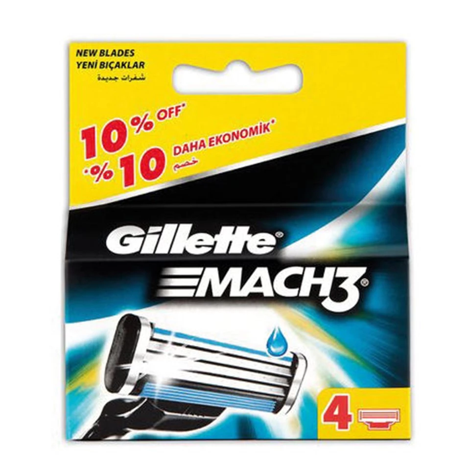 Gillette Mach 3 Yedek Tıraş Bıçağı 4 Adet