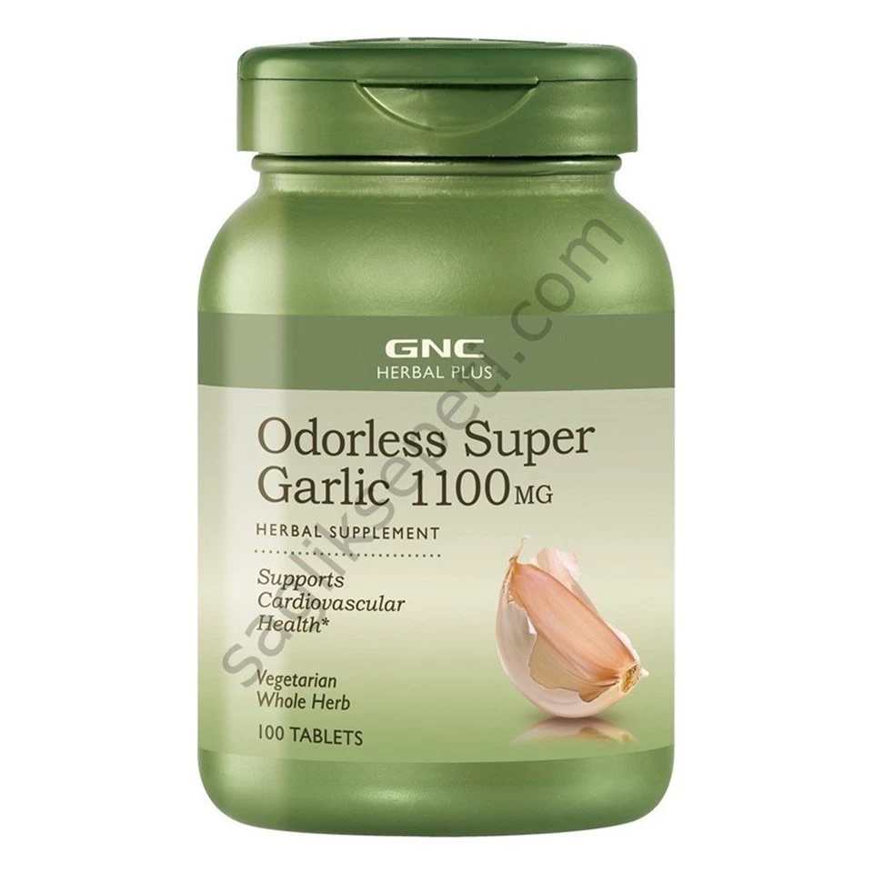 Gnc Herbal Plus Odorless Garlic 1100mg 100Tablet