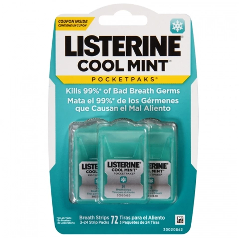 Listerine Cool Mint PocketPaks 3lü 72 Yaprak