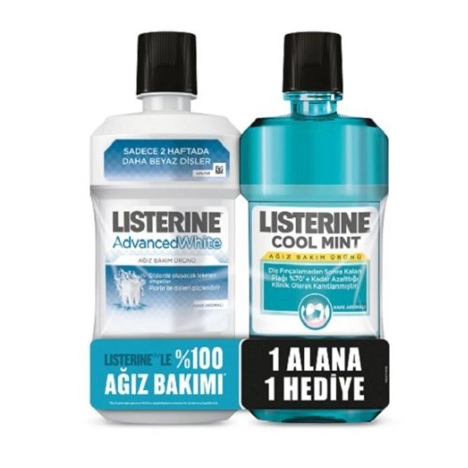 Listerine Set Advanced White + Cool Mint 250 ml