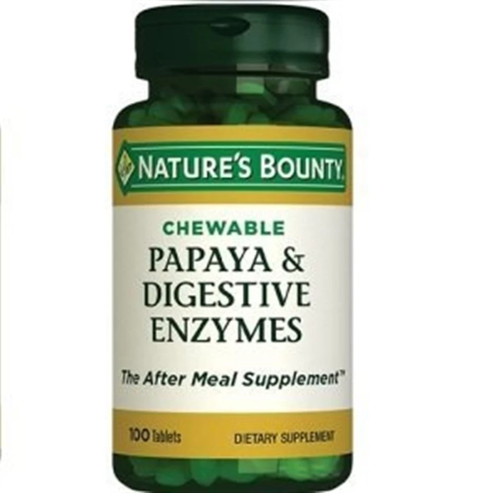 Nature's Bounty Papaya Digestive Enzyme Chewable 100 Tablet