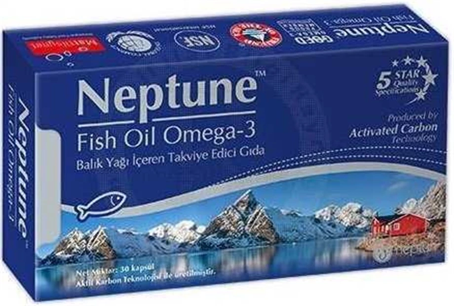 Neptune Fish Oil Omega 3 Balık Yağı Kapsül 30 luk
