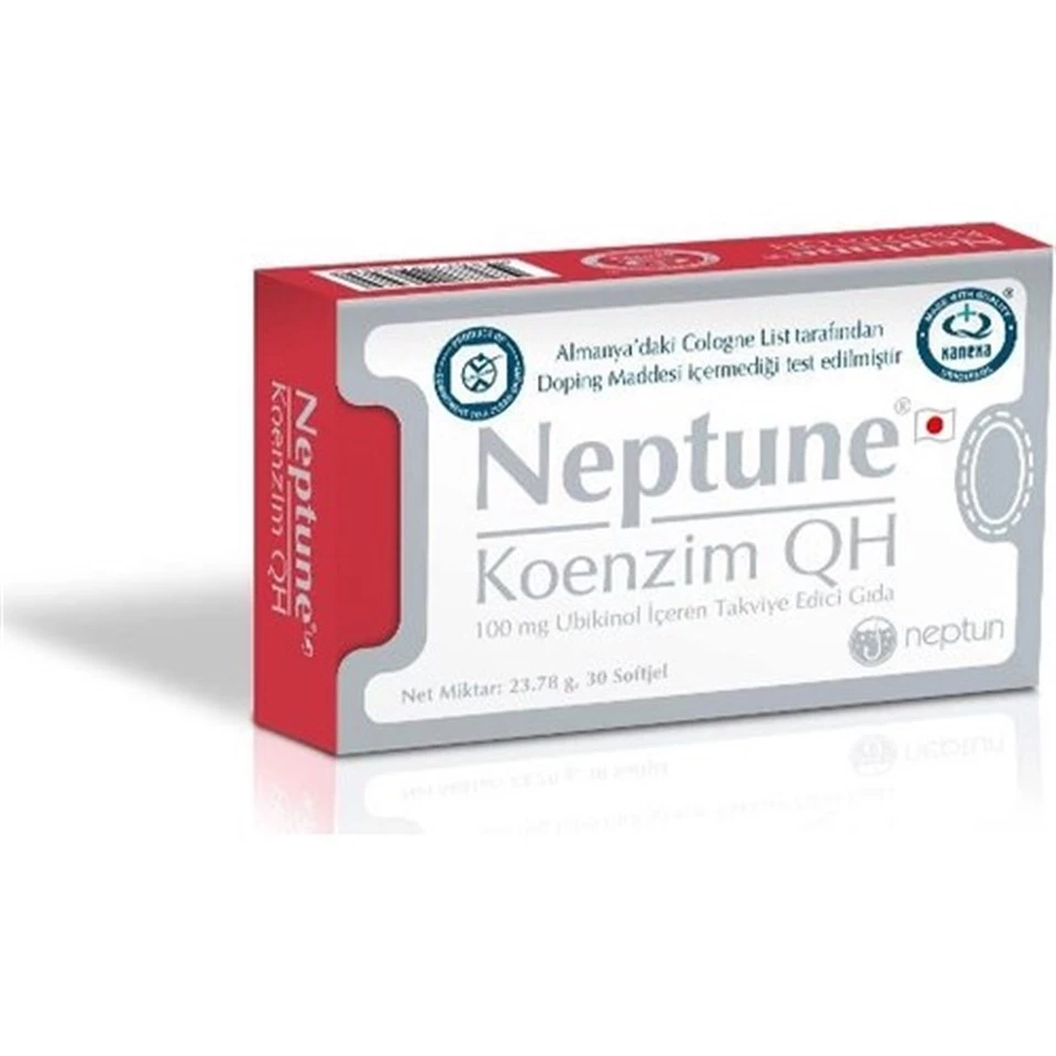 Neptune Koenzim QH 100 mg Ubikinol 30 Yumuşak Kapsül