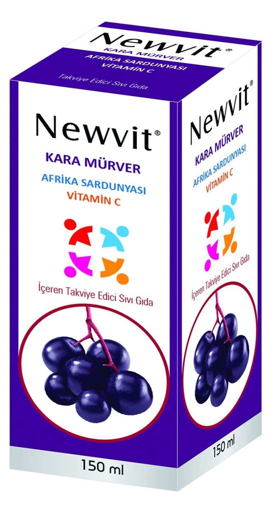 Newvit Kara Mürver Afrika Sardunyası C Vitamini Şurup 150 ML