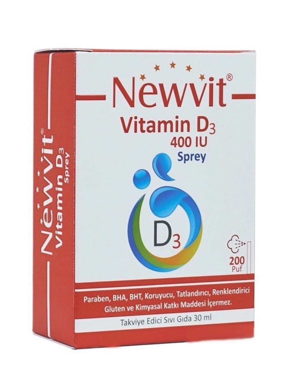 Newvit Vitamin D3 400 iu Sprey 30 ml