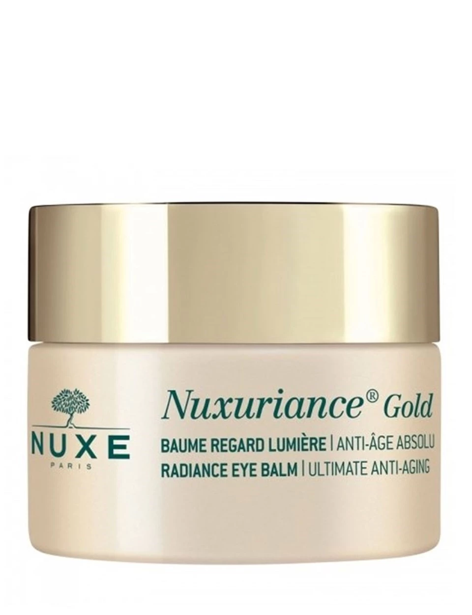 Nuxe Nuxuriance Gold Radiance Eye Balm 15 Tüm cilt tipleri için göz çevresi bakım kremi.