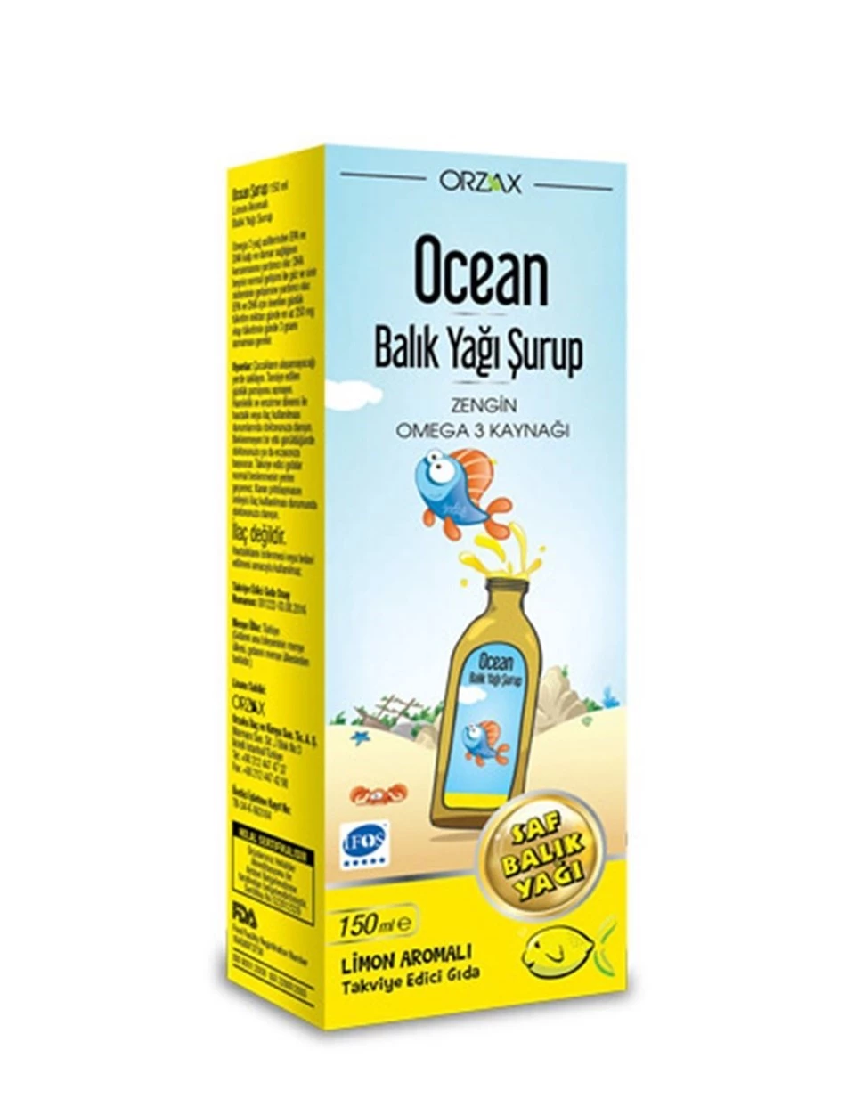 Ocean Omega3 Şurup 150 ml - Limon