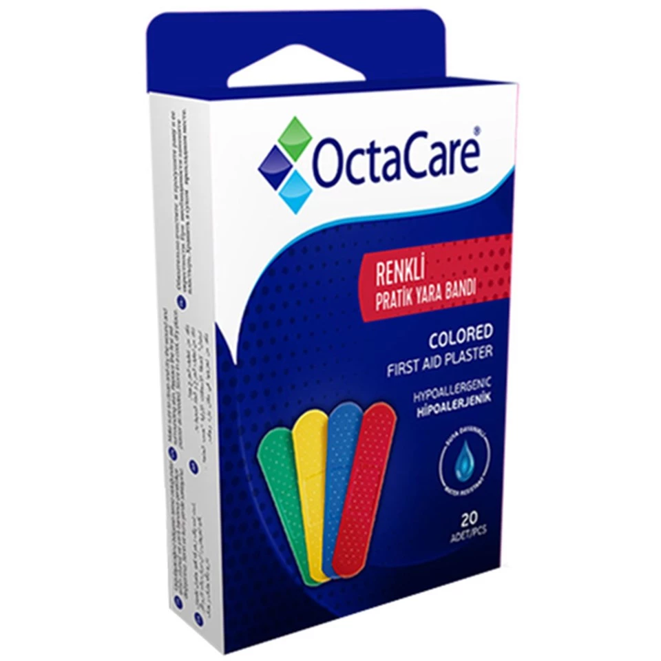OctaCare Renkli Pratik Yara Bandı 20 Adet