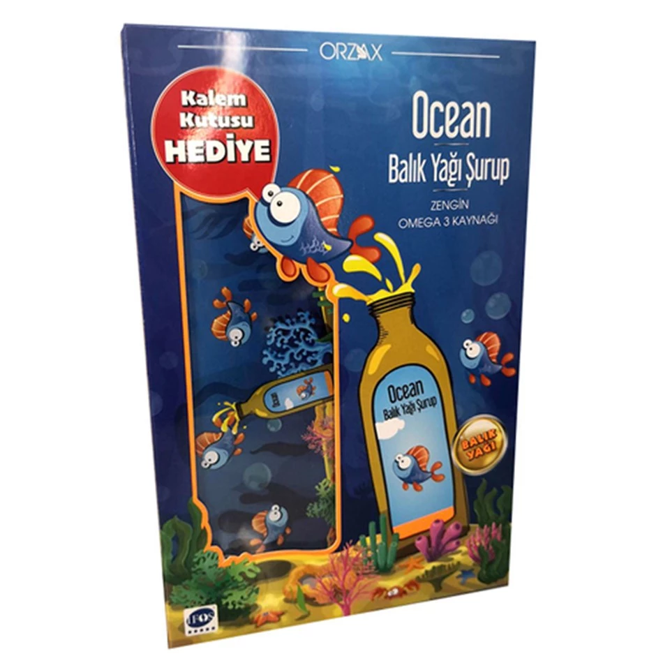 Orzax Ocean Balık Yağı Şurup 150 ml - Kalem Kutusu Hediyeli