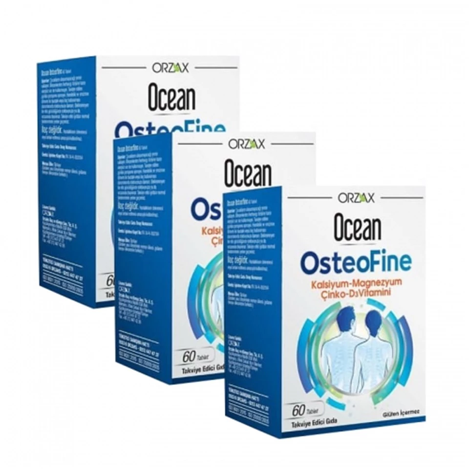 Orzax Ocean OsteoFine Takviye Edici Gıda 60 Tablet 3 Al 2 Öde