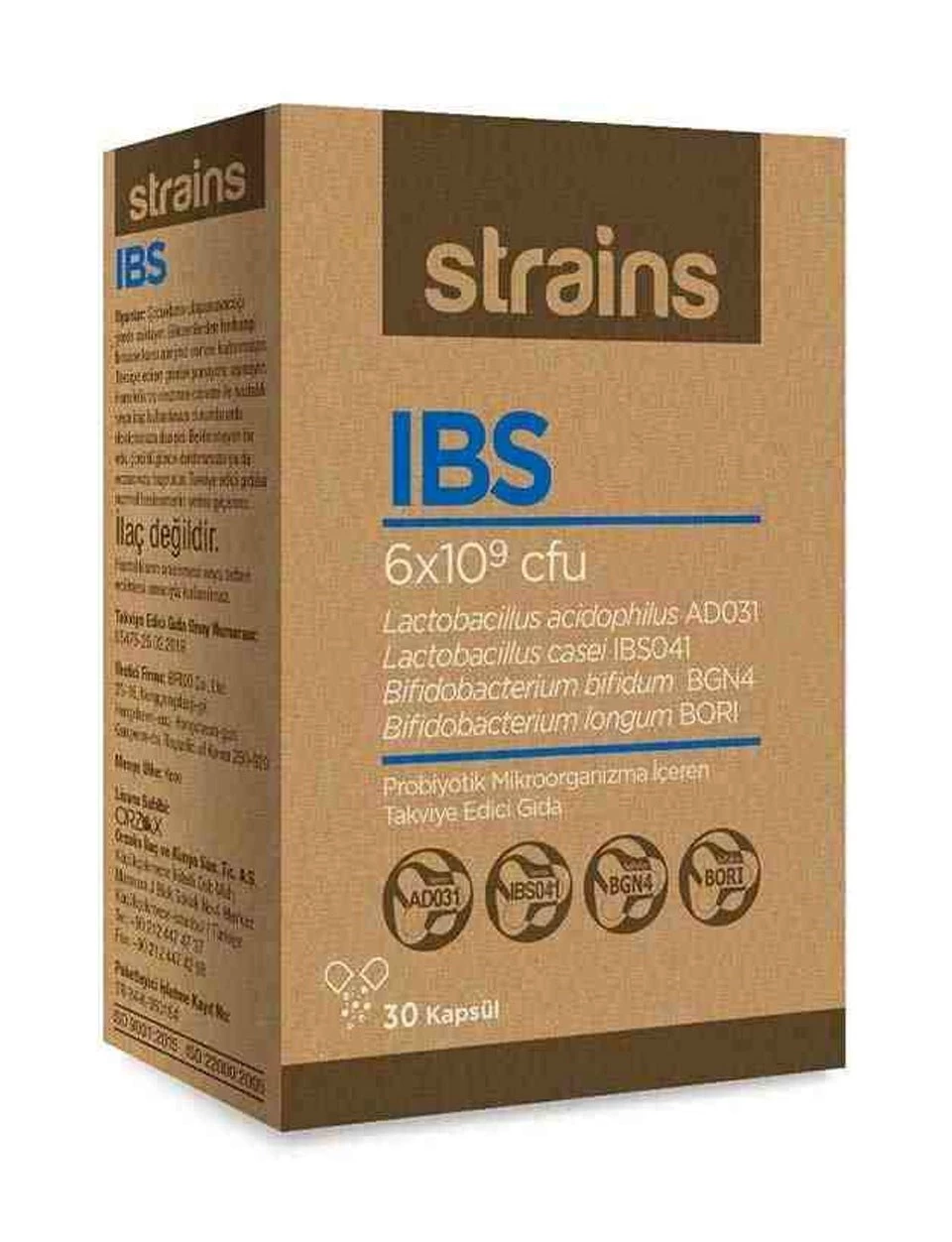 Orzax Strains IBS 30 Kapsül