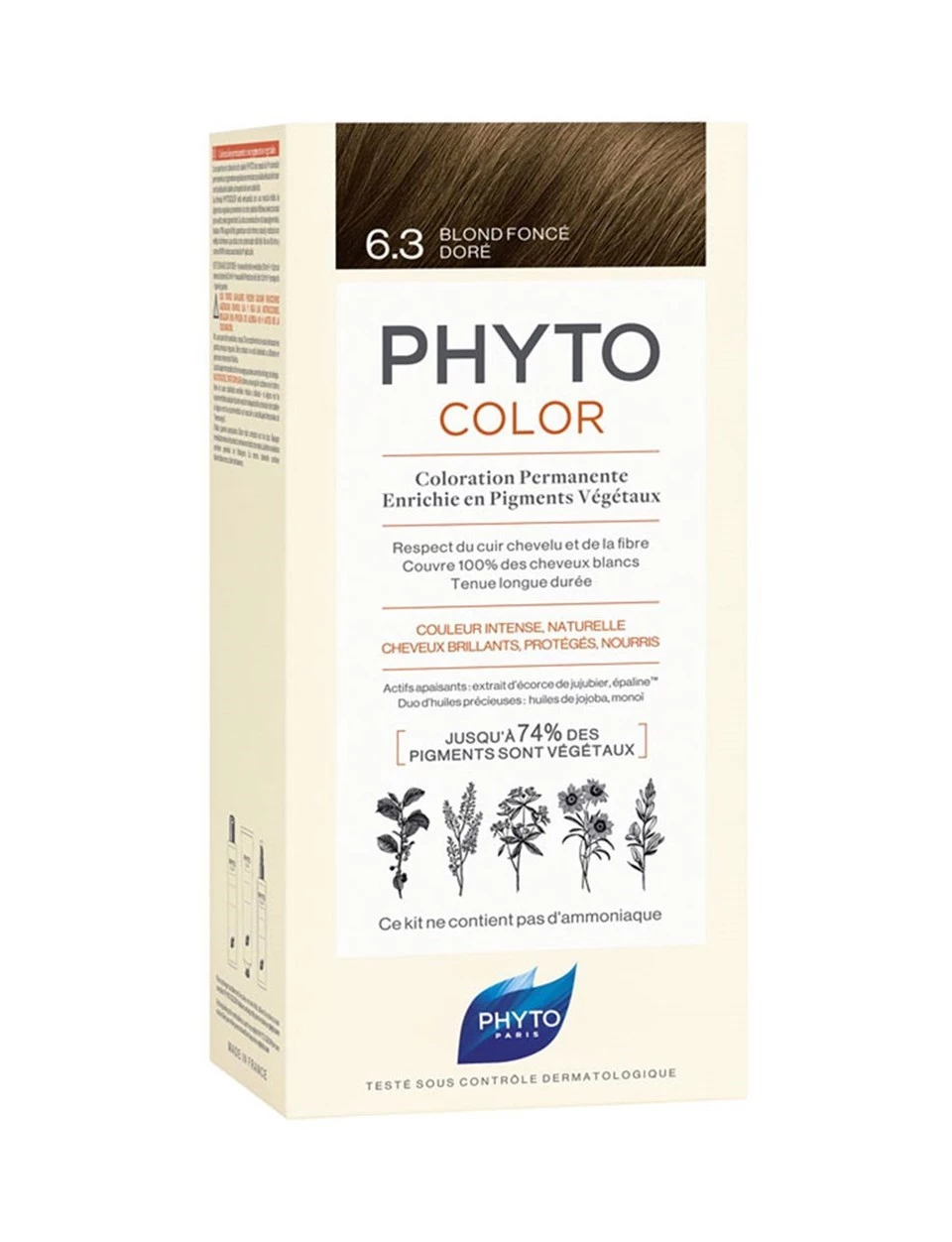 Phyto Phytocolor Bitkisel Saç Boyası - 6.3 Koyu Kumral Dore Yeni Formül