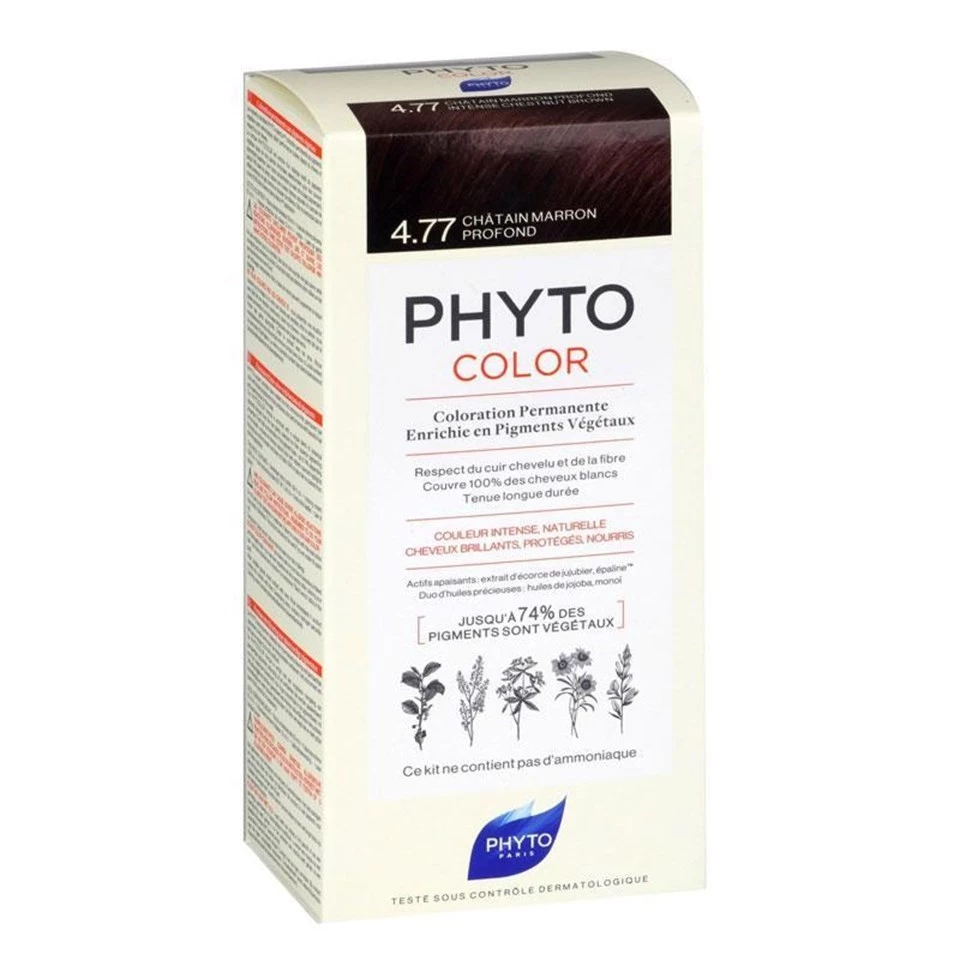 Phyto Phytocolor Bitkisel Saç Boyası - 4.77 - Yoğun Kestane Bakır