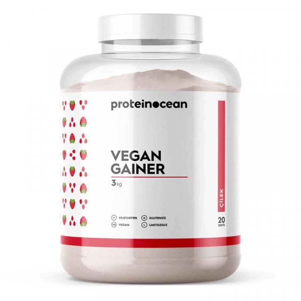 Proteinocean Vegan Gainer 3kg Çilek