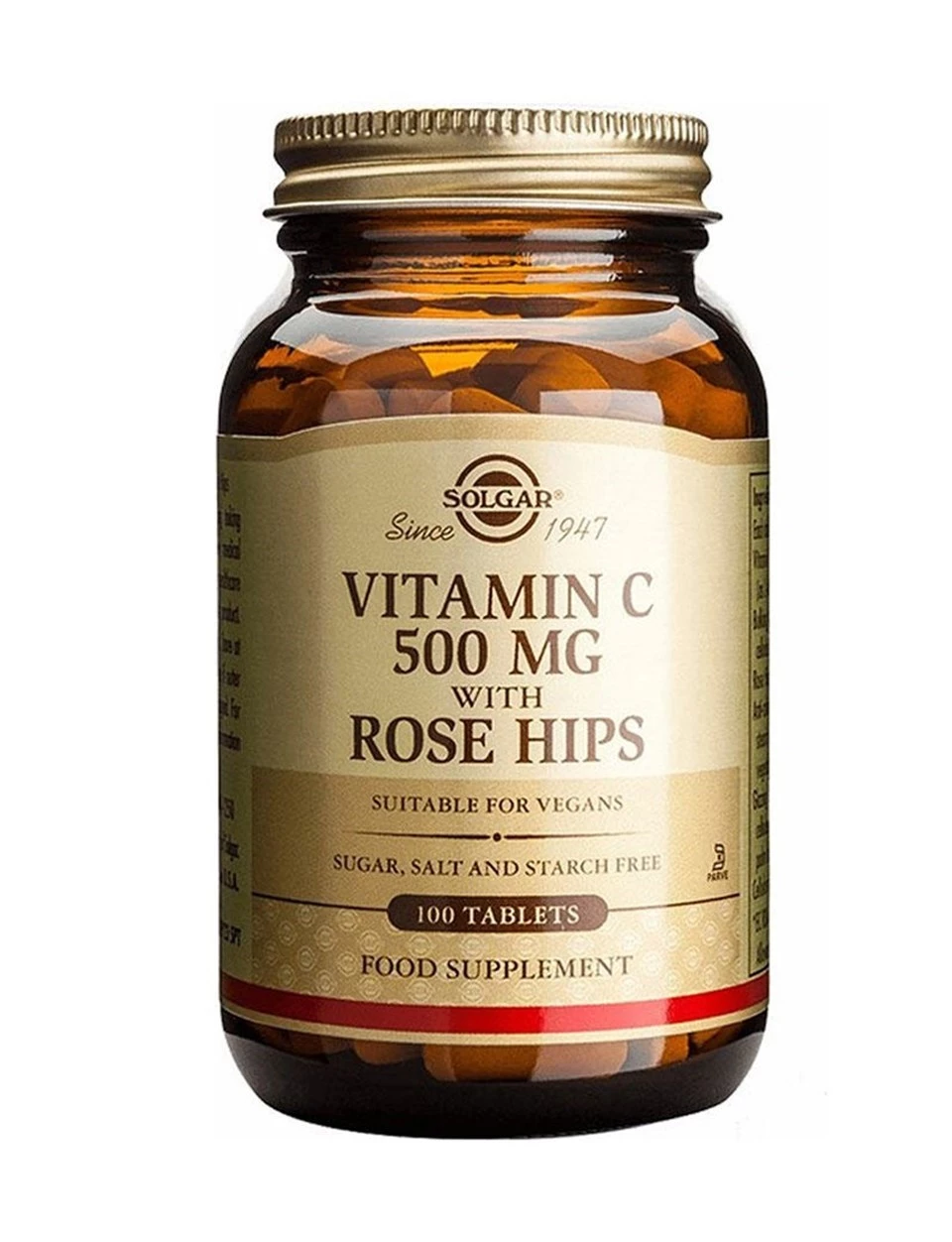 Solgar Vitamin C 500 Mg With Rose Hips 100 Tablet