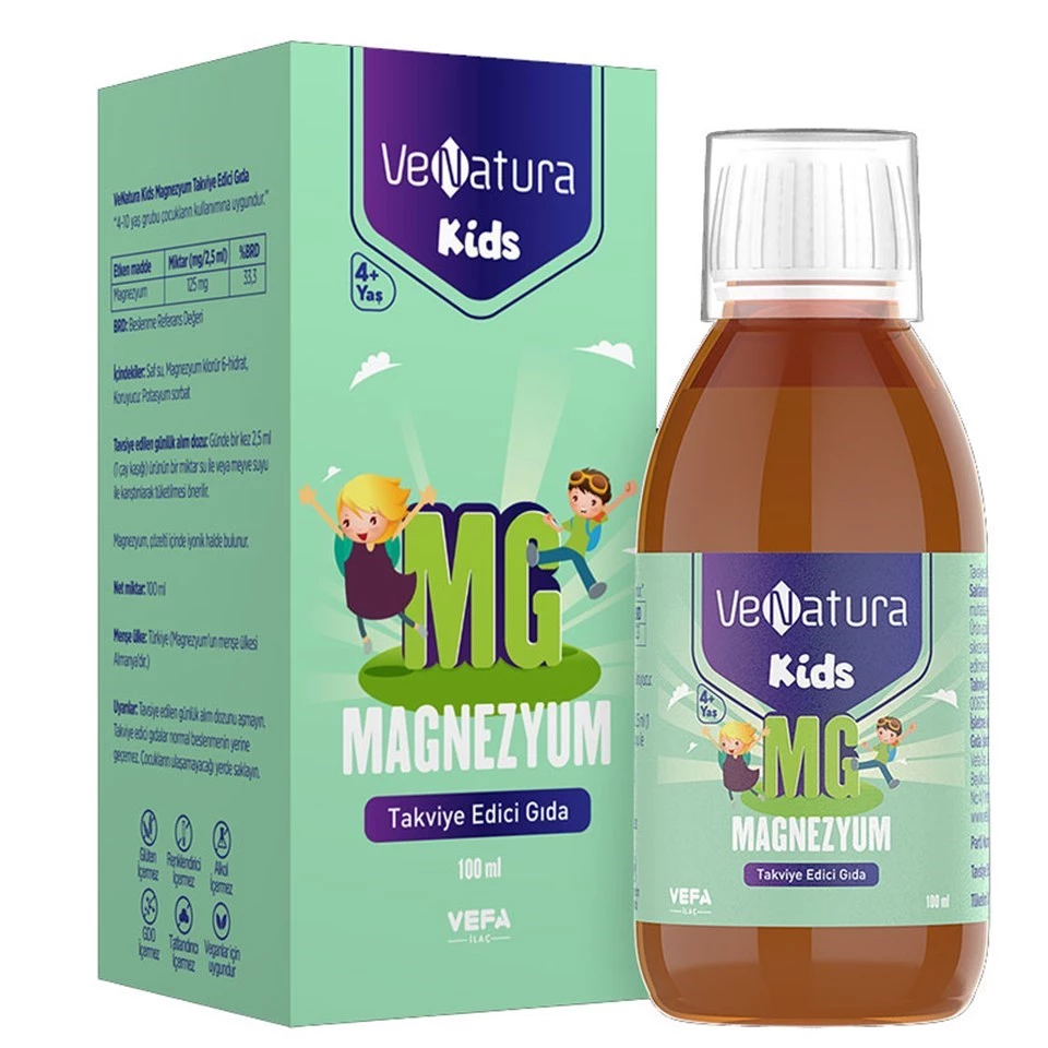 VeNatura Kids Magnezyum Takviye Edici Gıda 100 ml