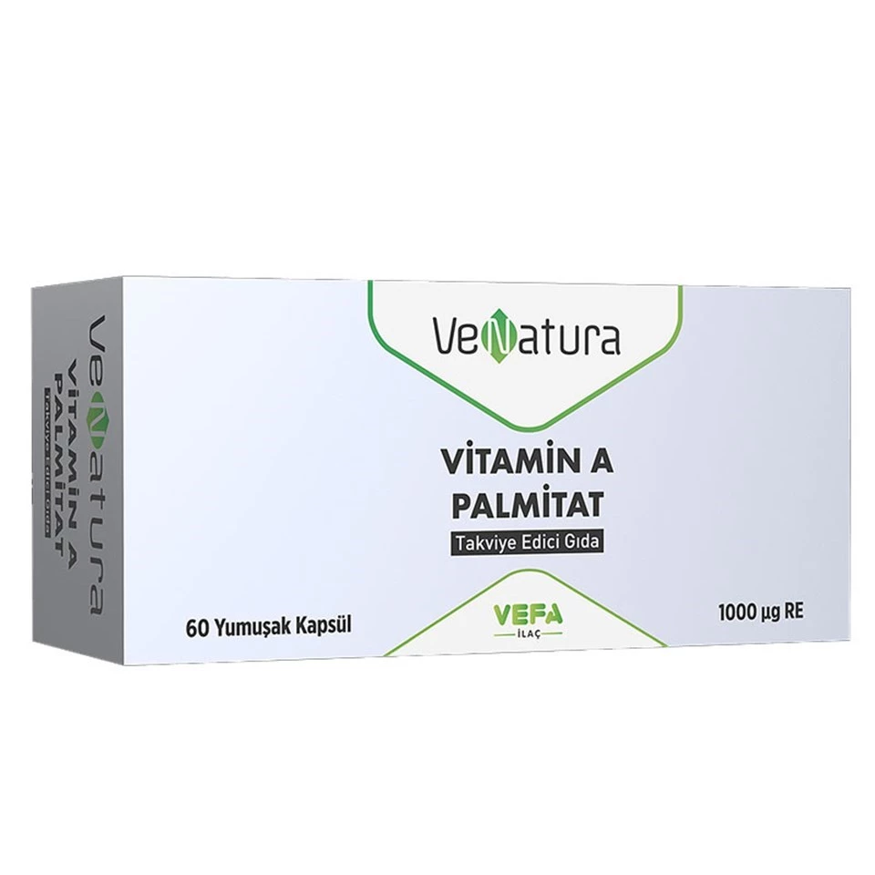 VeNatura Vitamin A Palmitat Takviye Edici Gıda 60 Yumuşak Kapsül
